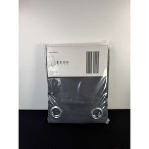Ikea HILLEBORG Blackout Curtains 2 Panels 57x98" Gray/Dark Gray 404.250.30, NEW